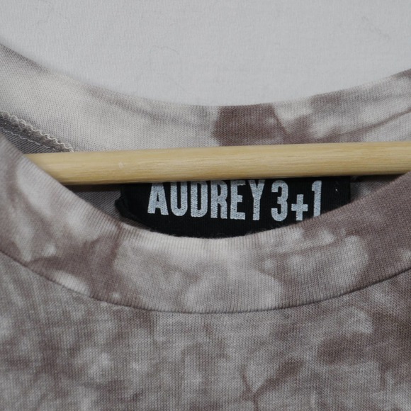 Audrey 3+1 Gray Tie Dye Sleeveless Dress Size M - Picture 3 of 8